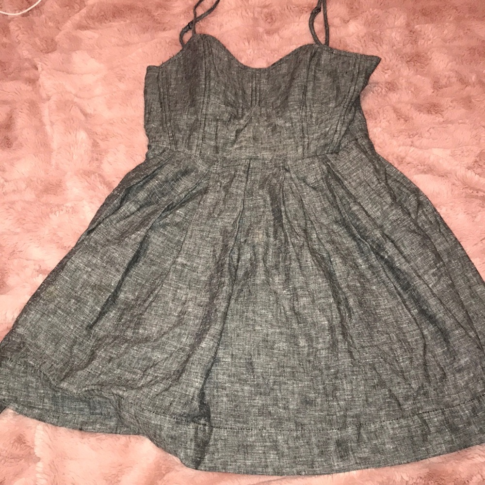 Flare gray dress